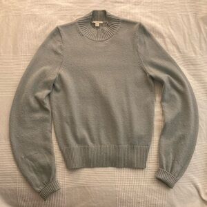 COS Sweater sz S Steel Blue Wool Blend